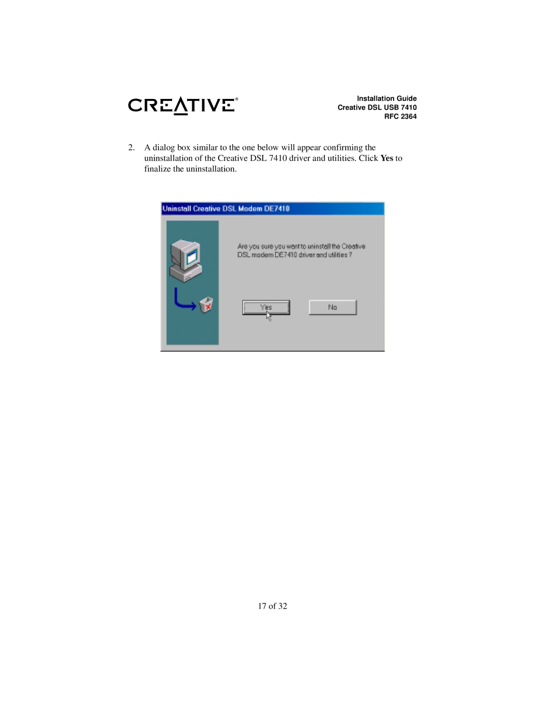 Creative RFC 2364 appendix Installation Guide Creative DSL USB RFC 