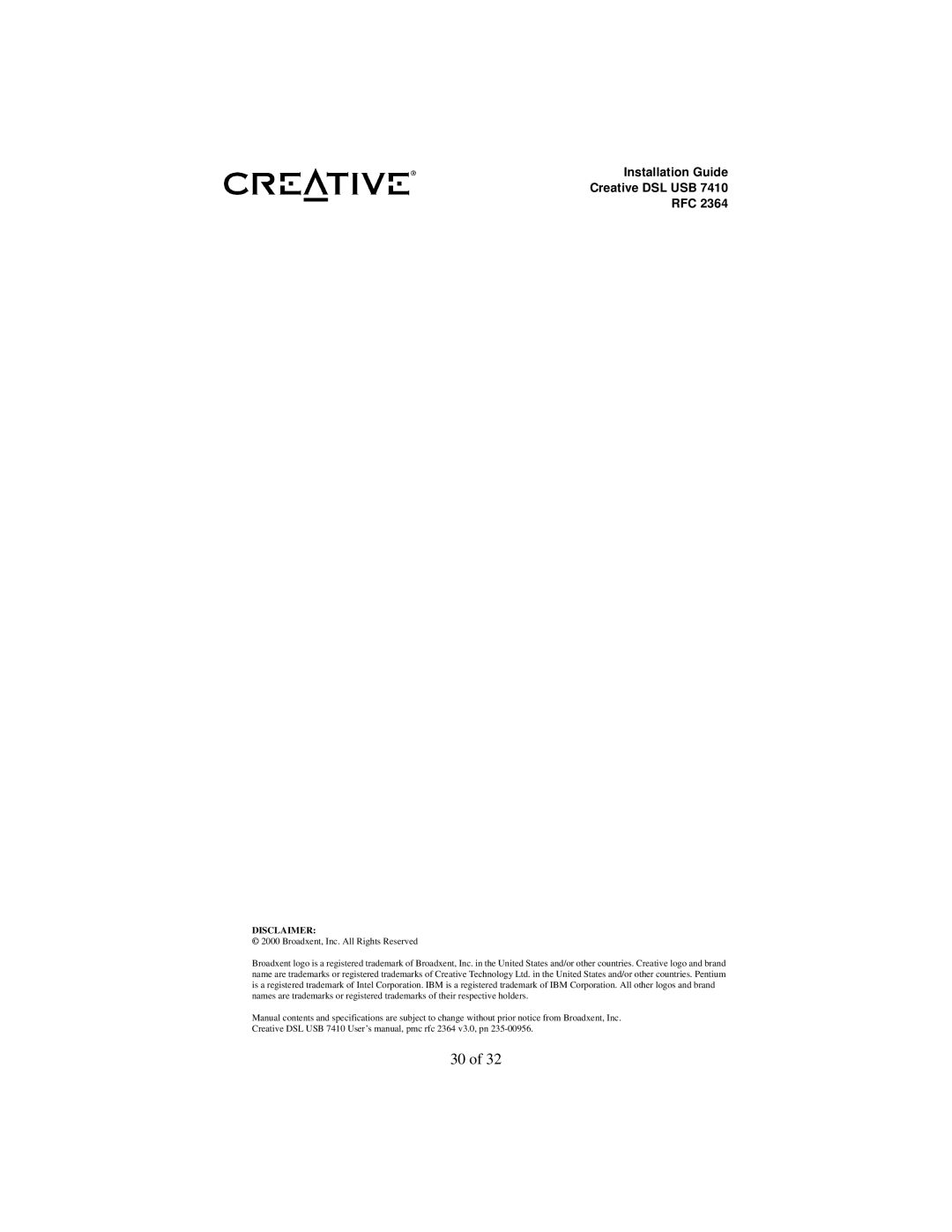 Creative RFC 2364 appendix Disclaimer 