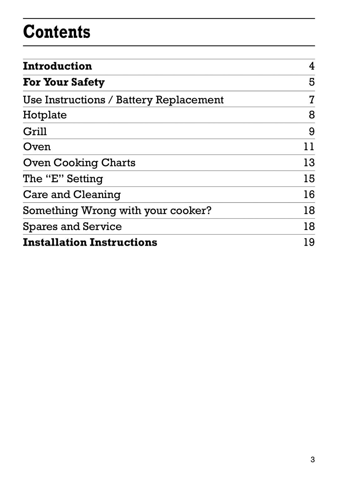 Creda 41202 installation instructions Contents 