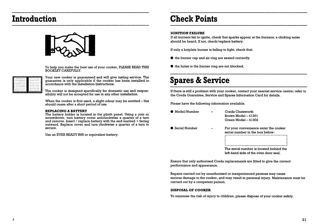 Creda 41301 manual 