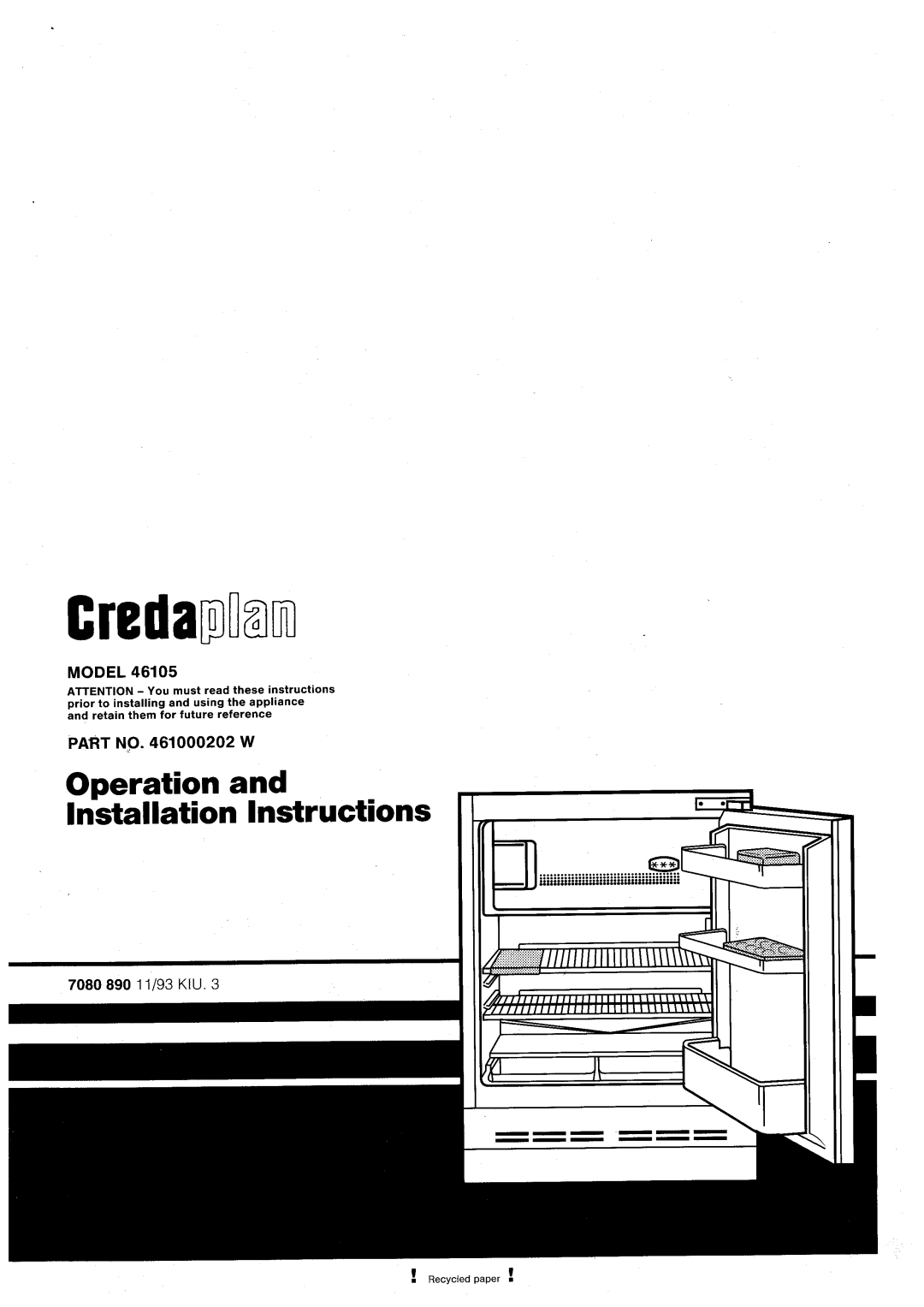 Creda 46105 manual 