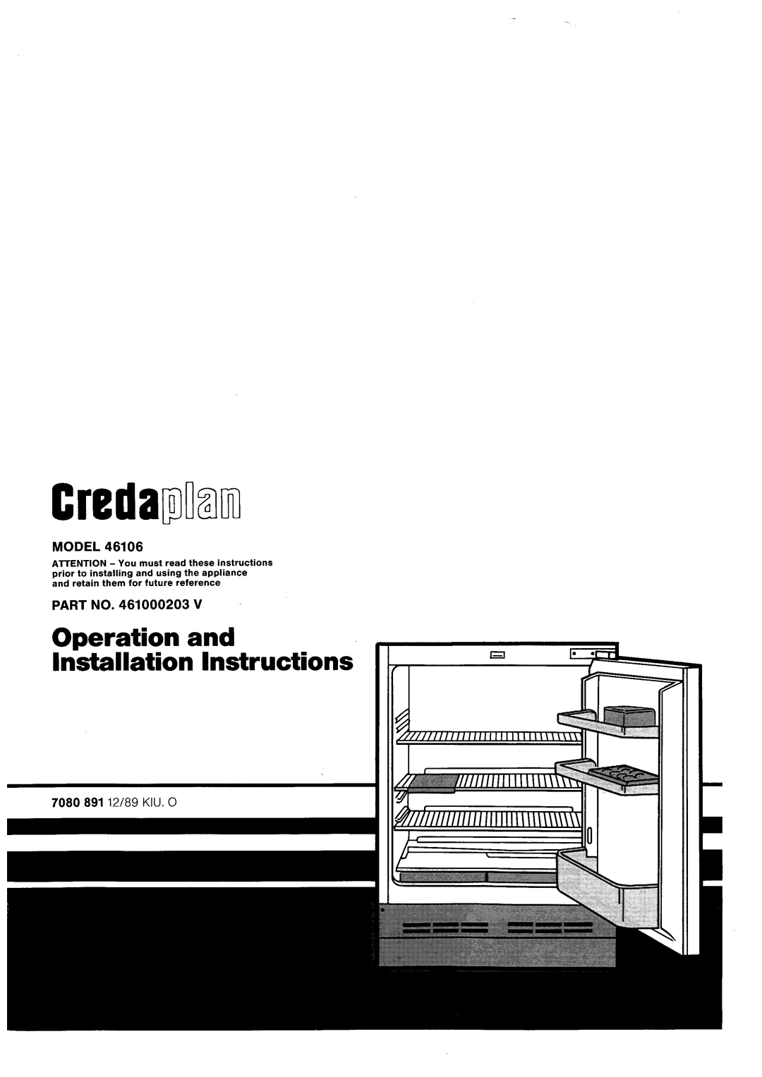 Creda 46106 manual 