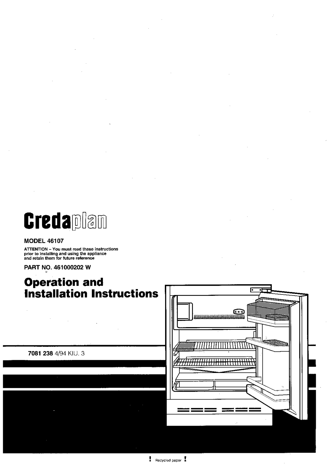 Creda 46107 manual 