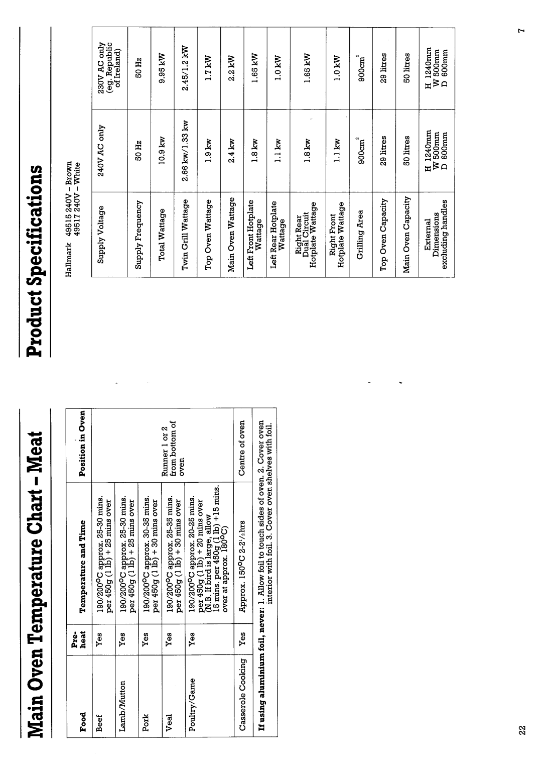 Creda 49515/7 manual 