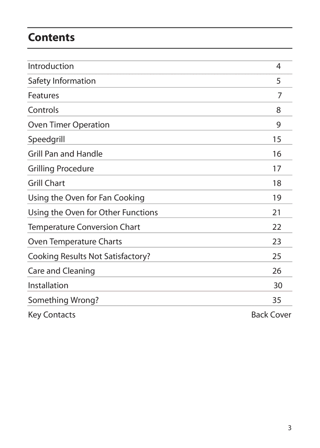 Creda CB01E manual Contents 