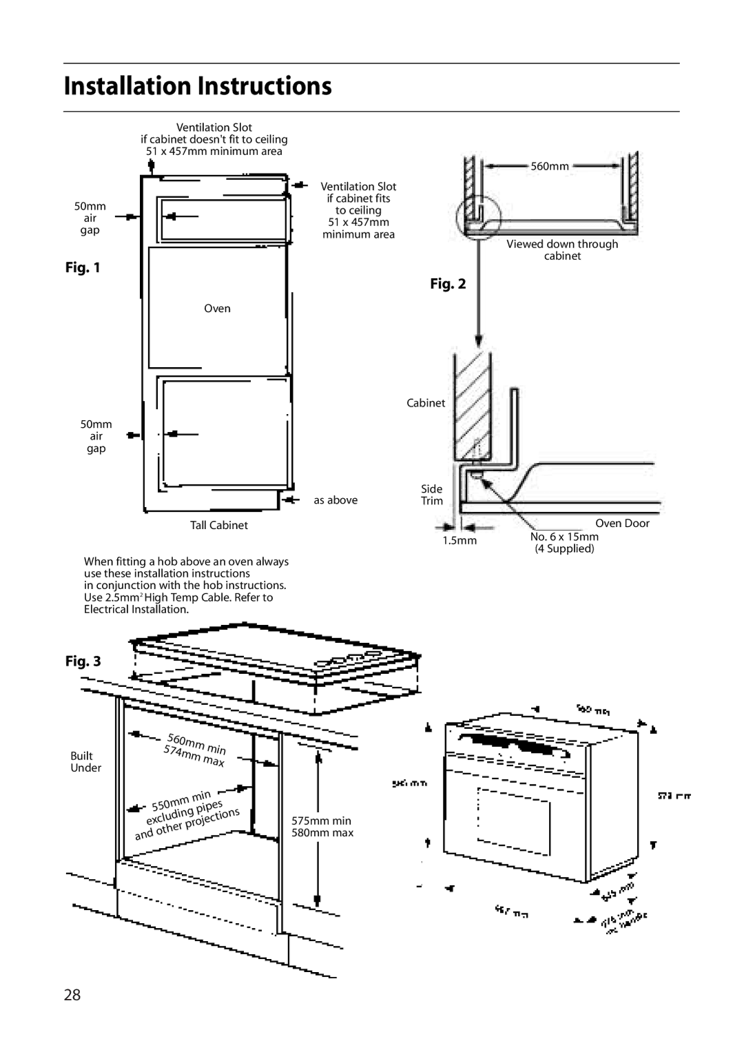 Creda D010E manual To ceiling 