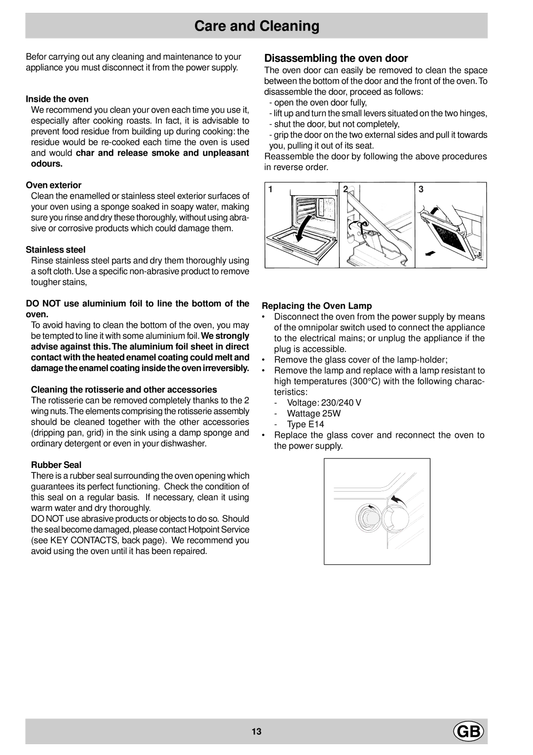 Creda S077EE manual Care and Cleaning 