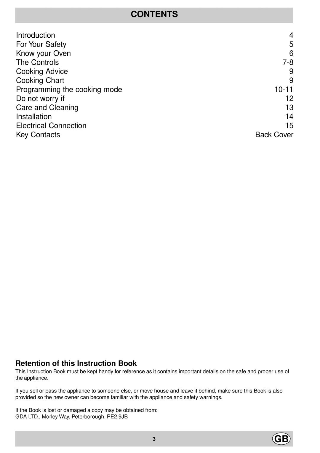 Creda S077EE manual Contents 