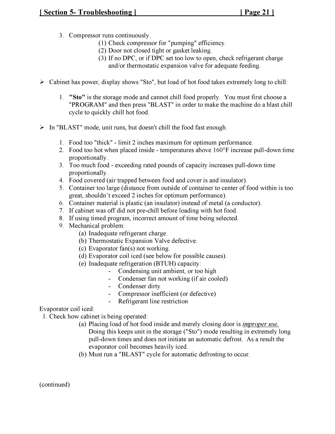 Cres Cor CCBC-4-35, CCBC-12-75, CCBC12-UA-100 service manual Troubleshooting 