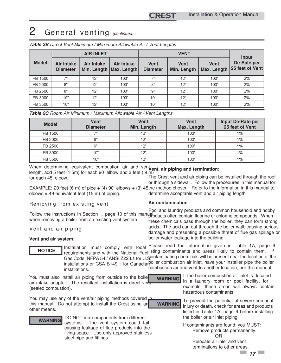 Crestron electronic 3.5, 2.5, 1.5 service manual Removing from existing vent 