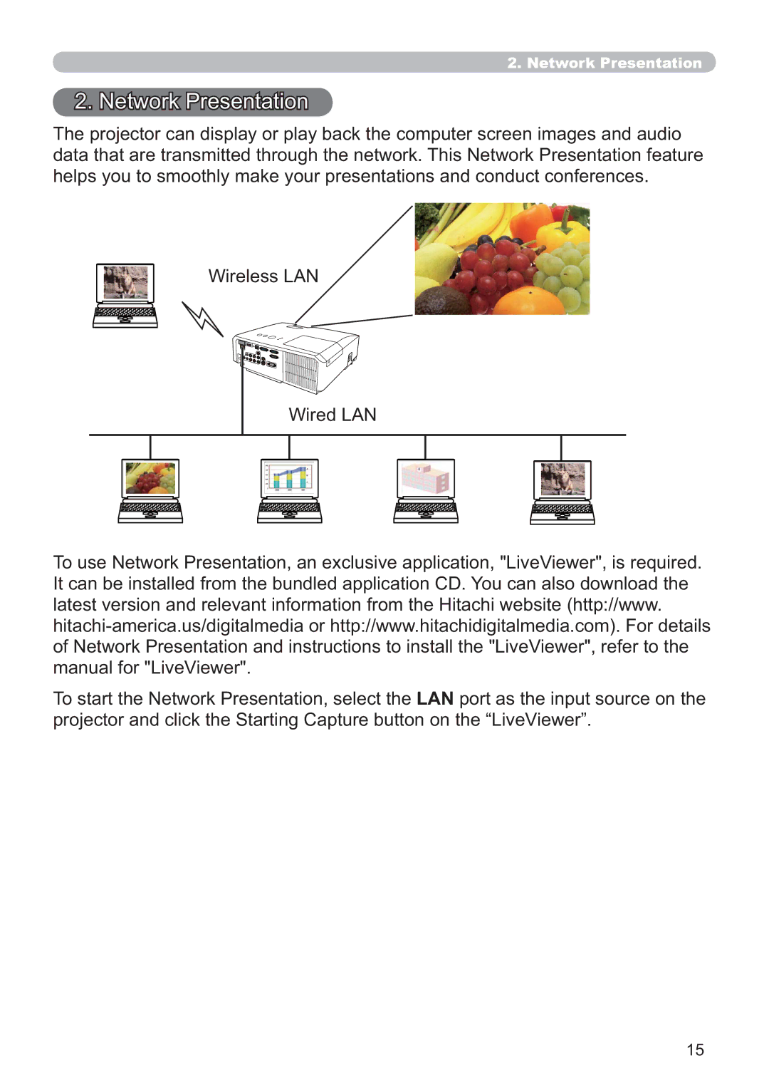 Crestron electronic CP-WX3014WN, CP-X4014WN, CP-X3014WN, CP-X2514WN user manual Network Presentation 