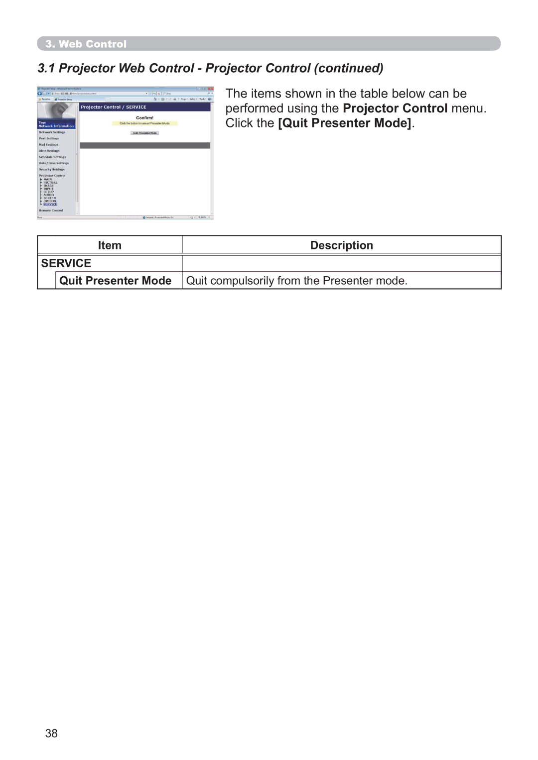 Crestron electronic CP-X2514WN, CP-X4014WN, CP-X3014WN, CP-WX3014WN user manual Service 