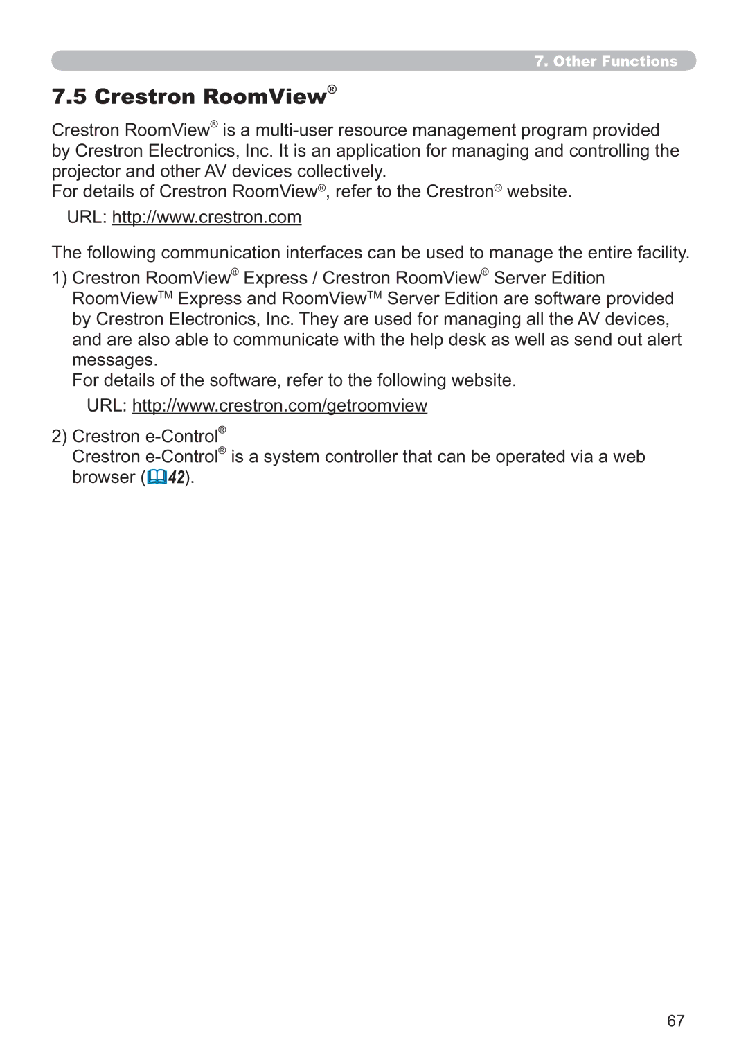 Crestron electronic CP-WX3014WN, CP-X4014WN, CP-X3014WN, CP-X2514WN user manual Crestron RoomView 