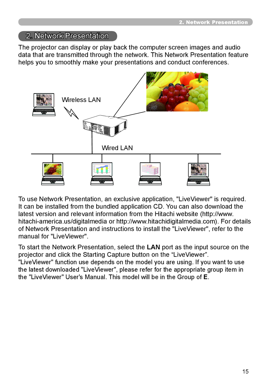 Crestron electronic CP-WX8240, CP-X8150 user manual Network Presentation 