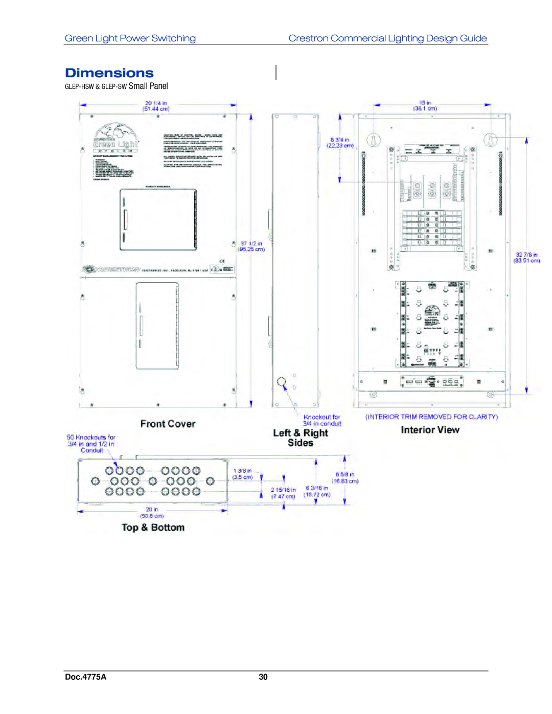 Crestron electronic GLPS-HDSW-FT, IPAC-GL1, GLPS-SW-FT, GLPS-HSW-FT manual Dimensions 