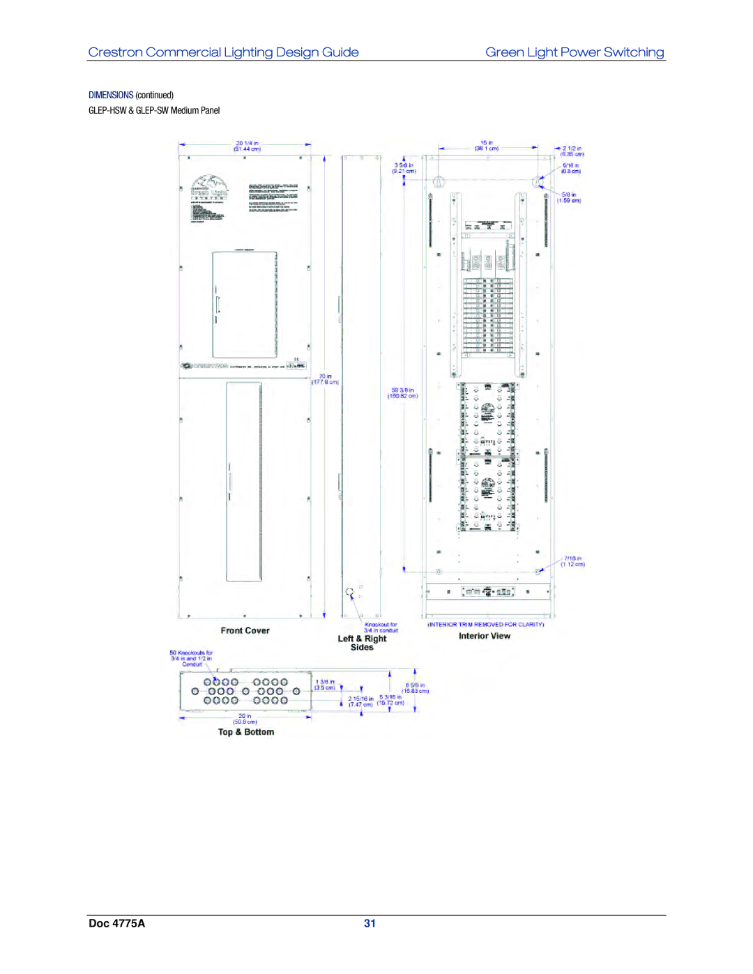 Crestron electronic GLPS-HSW-FT, IPAC-GL1, GLPS-SW-FT, GLPS-HDSW-FT manual Dimensions 