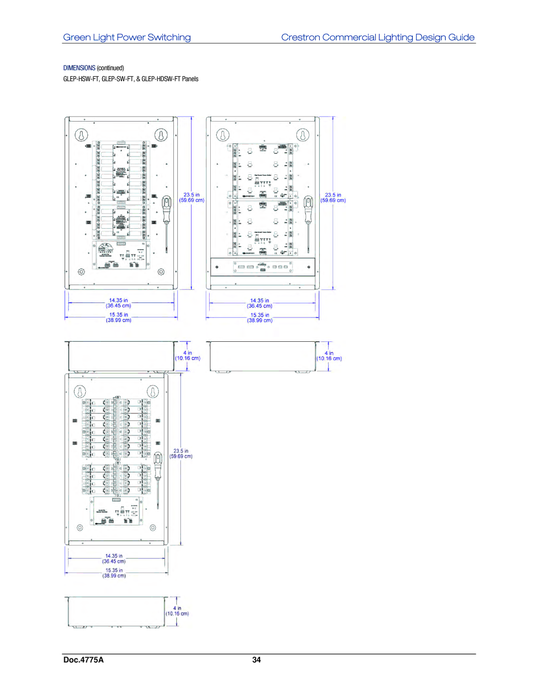 Crestron electronic GLPS-SW-FT, IPAC-GL1, GLPS-HDSW-FT, GLPS-HSW-FT manual GLEP-HSW-FT, GLEP-SW-FT, & GLEP-HDSW-FT Panels 