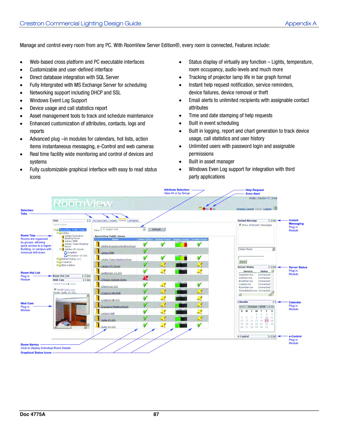 Crestron electronic IPAC-GL1, GLPS-SW-FT, GLPS-HSW Appendix a,  Tracking of projector lamp life in bar graph format 