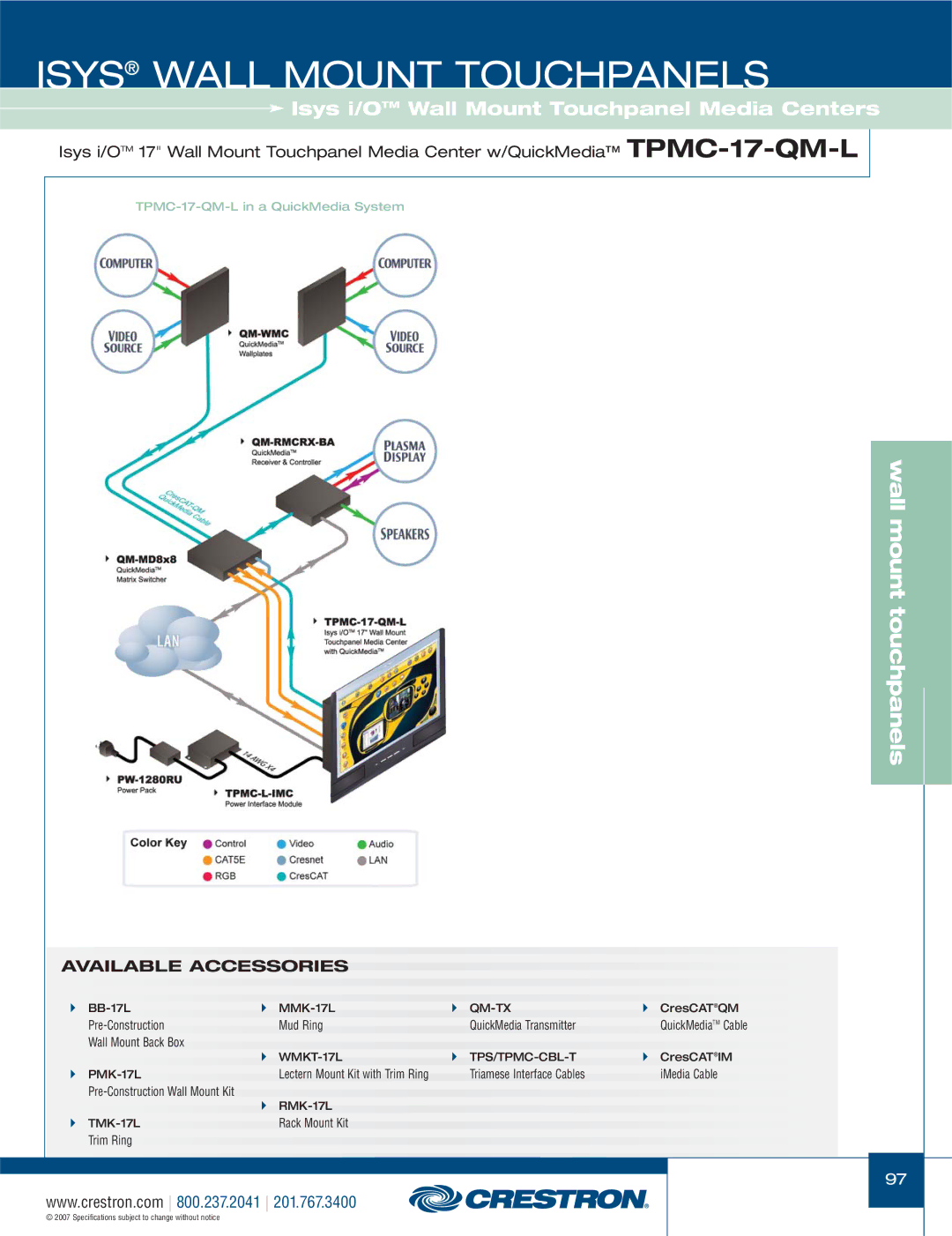 Crestron electronic TPS-15L, TPS-4000L, TPS-3100L, TPS-17L, TPS-12L manual Pre-Construction Mud Ring QuickMedia Transmitter 