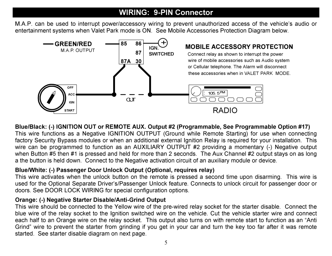 Crimestopper Security Products CS-2012DP-TW1 manual Mobile Accessory Protection 