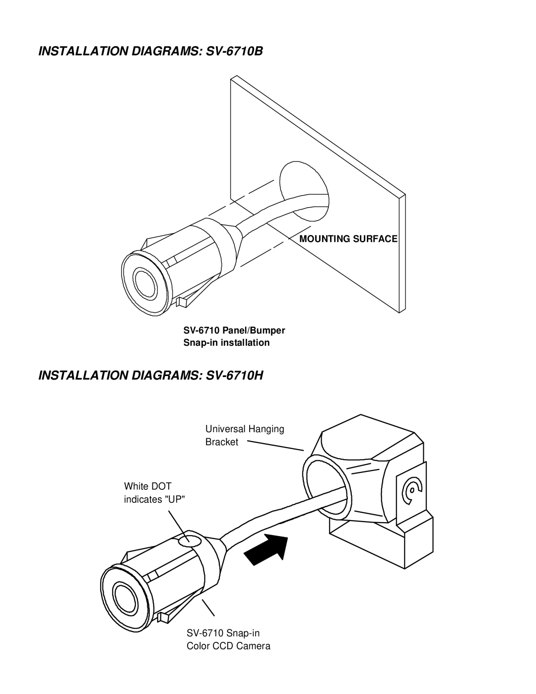 Crimestopper Security Products SV-6711 specifications Installation Diagrams SV-6710B 