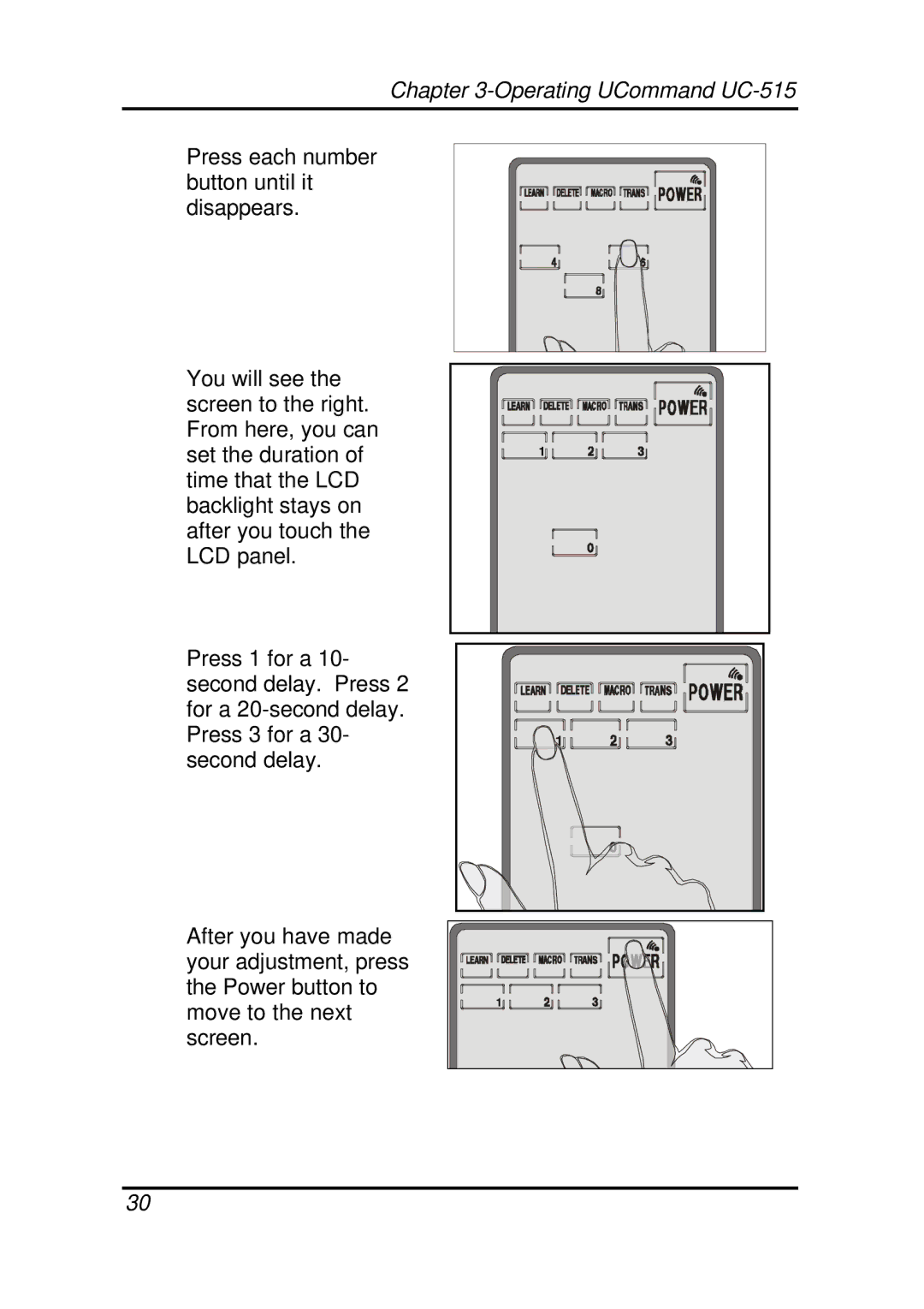 Crisp Solutions manual Operating UCommand UC-515 