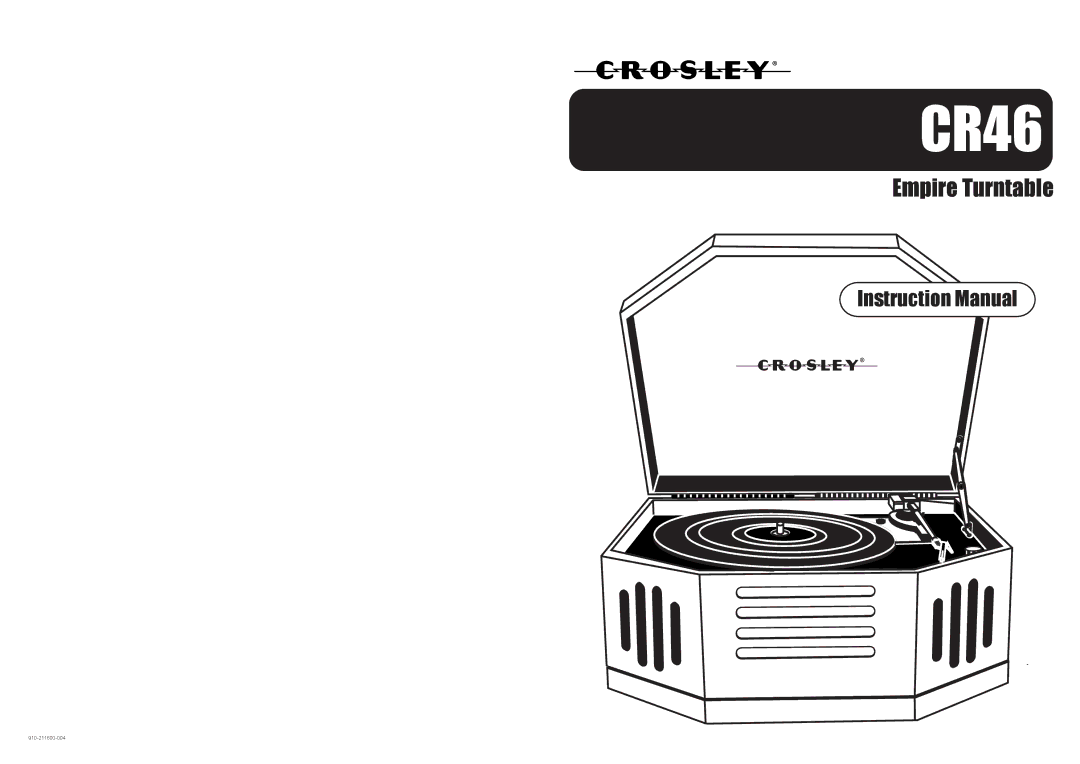 Crosley CR46 instruction manual 