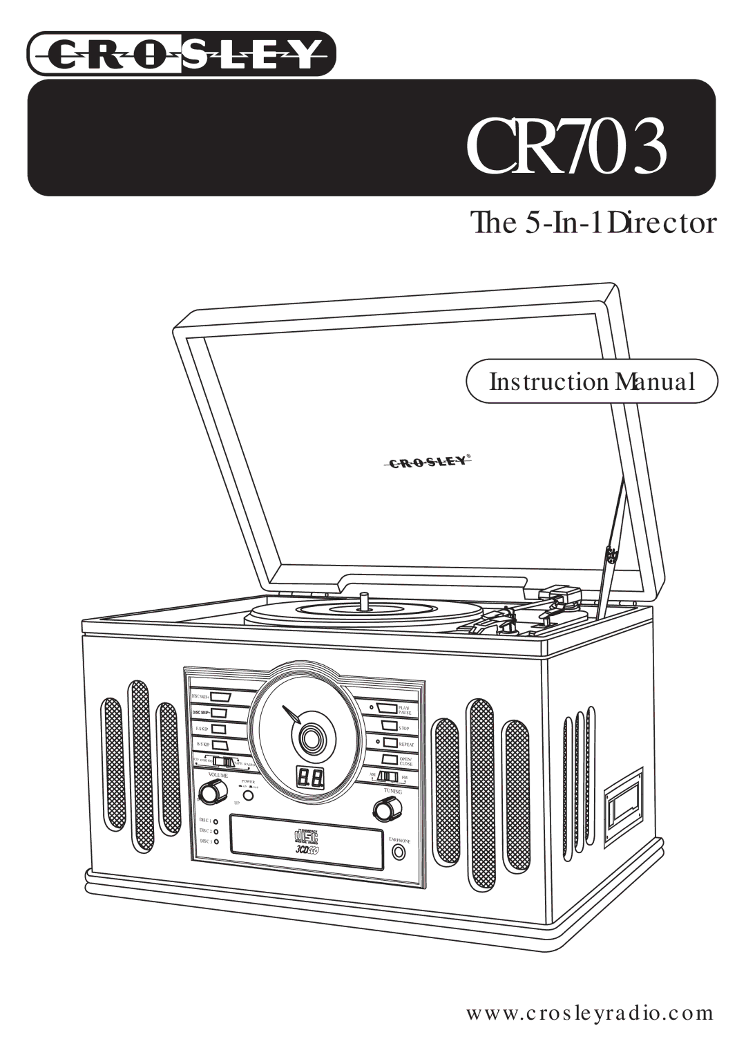 Crosley CR703 instruction manual 