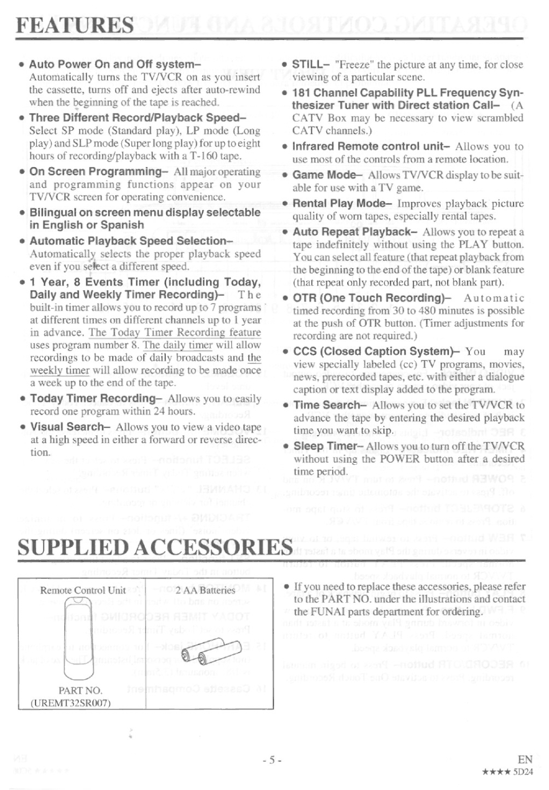 Crosley CTVCR19E1 manual 