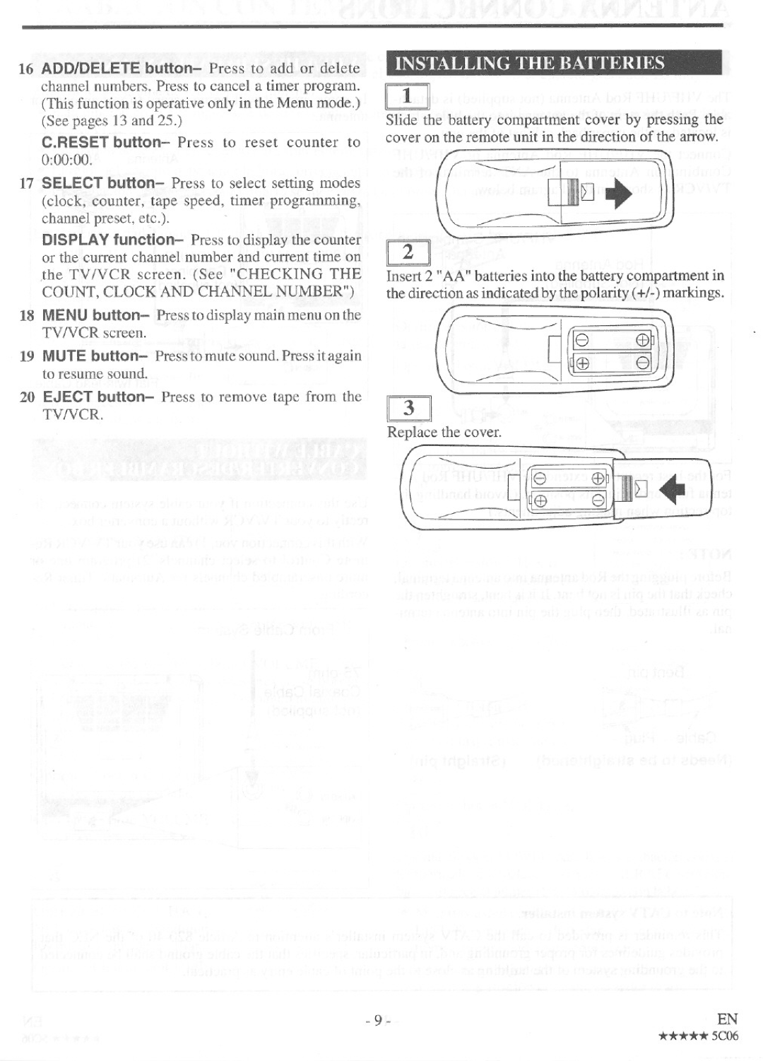 Crosley CTVCR19E1 manual 