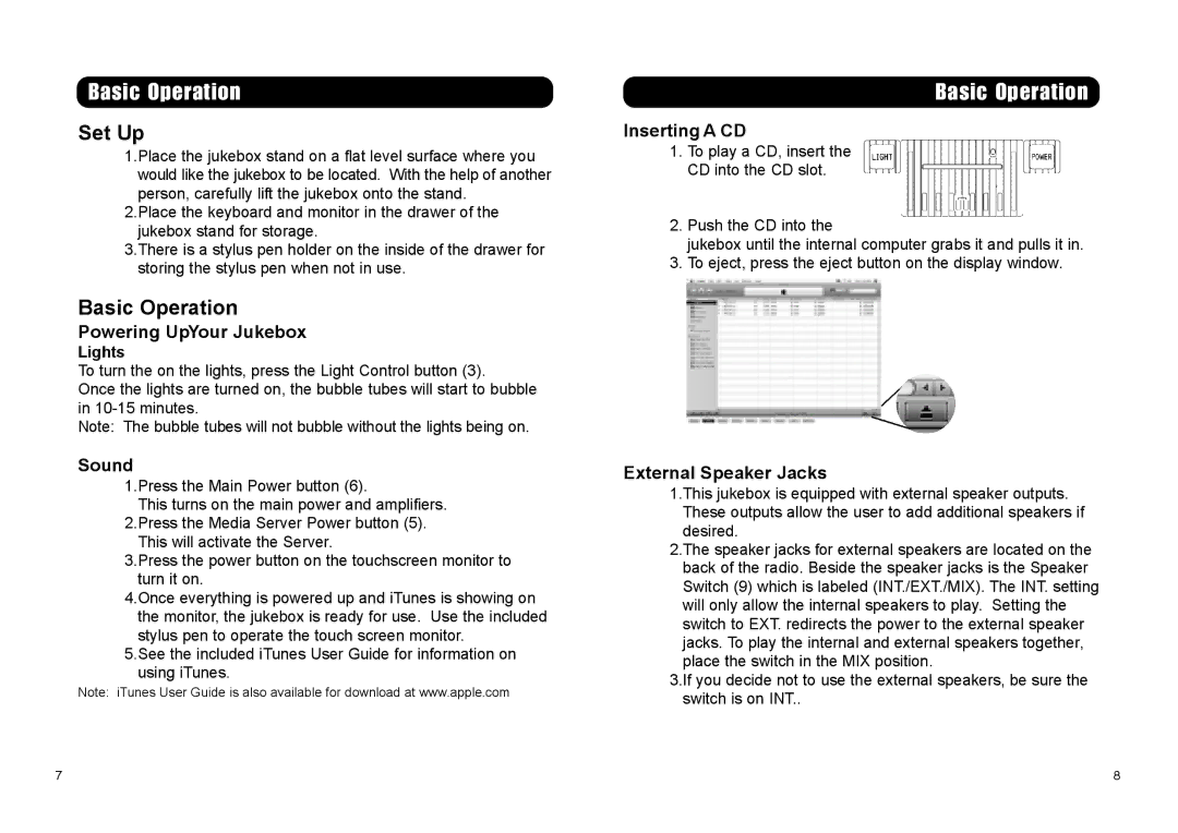 Crosley Radio CR-12DI instruction manual Basic Operation, Set Up 