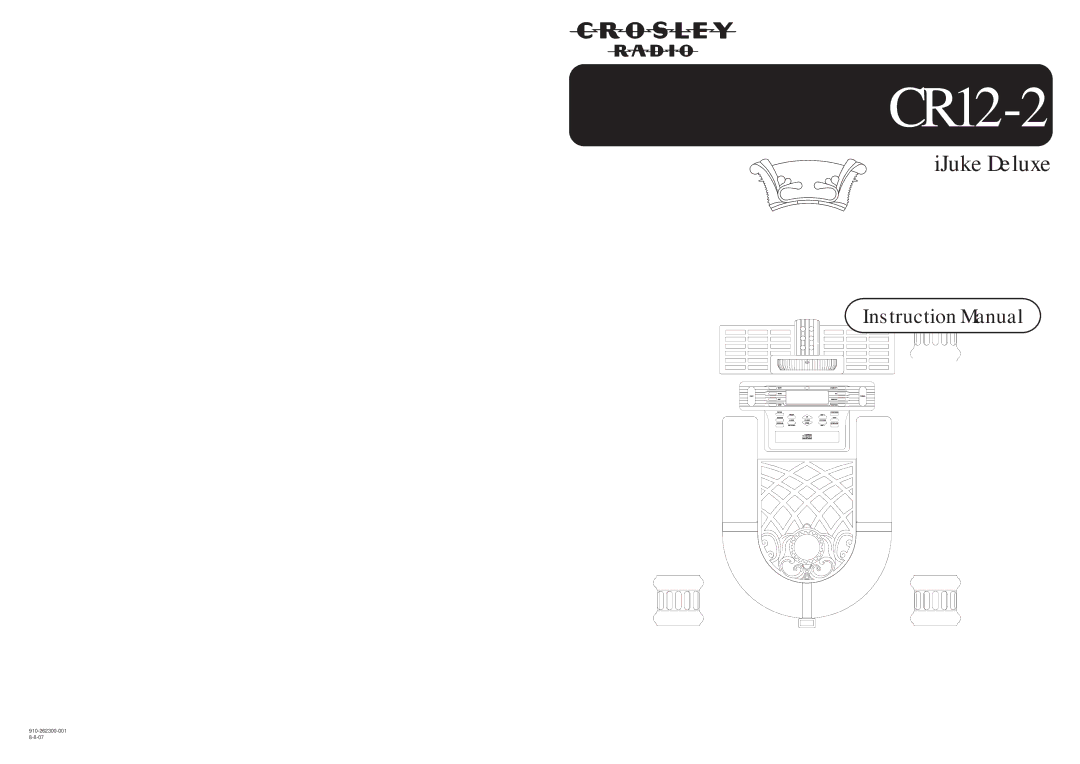 Crosley Radio CR12-2 instruction manual 