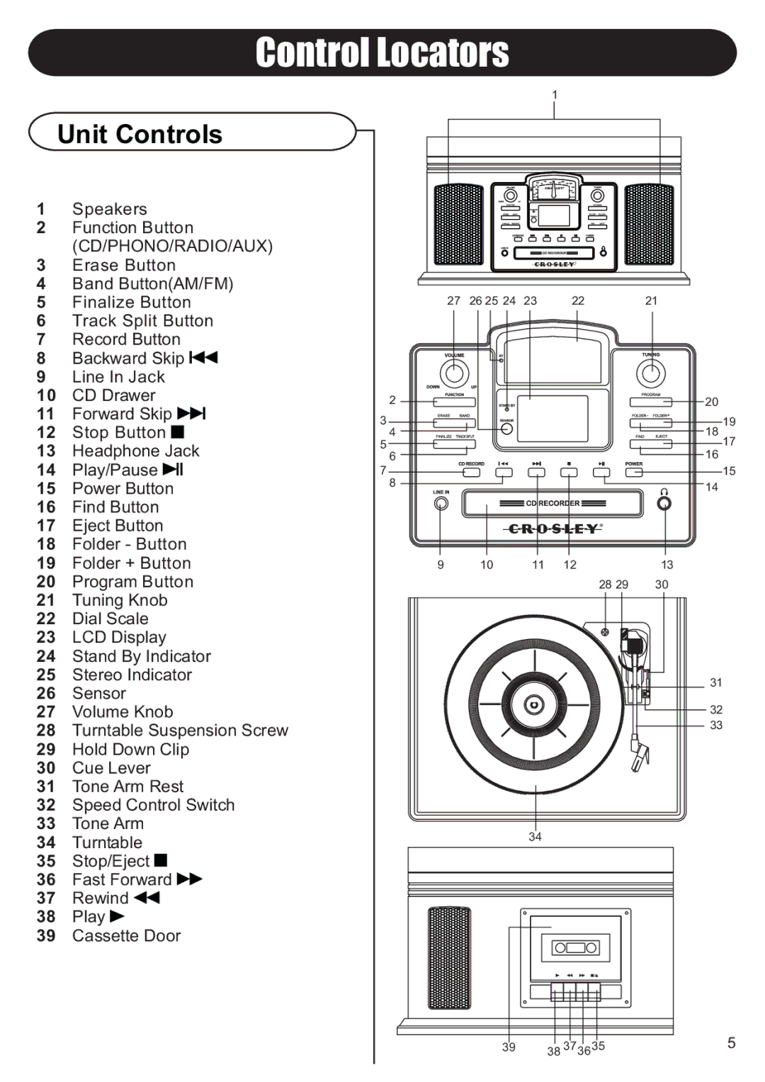 Crosley Radio CR2405A manual R98=96 x9/-=9, Xa \aZ` 