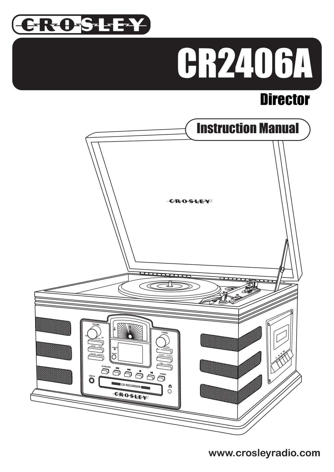 Crosley Radio CR2406A manual Pzkljmn 