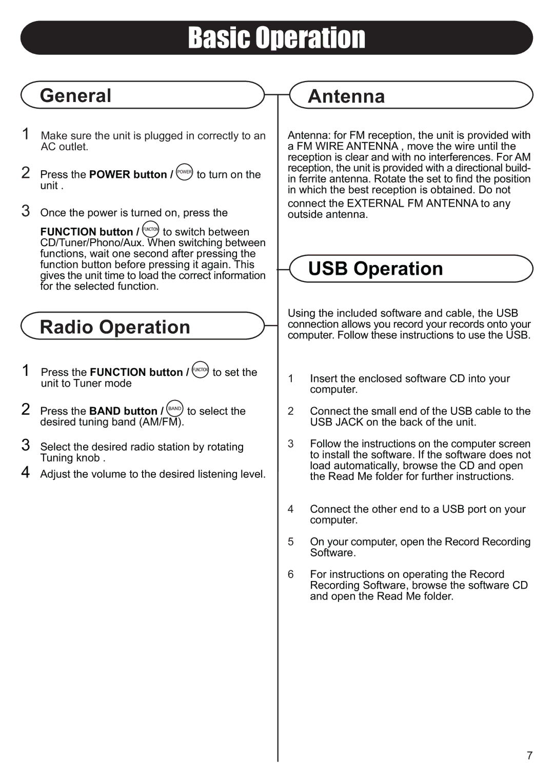 Crosley Radio CR2413ABK, CR2413A-BK manual L70* v5,68043, 5CMG Uwtg VJG Wpkv KU Rnwiigf KP Eqttgevn VQ CP ~+ QWVNGVp 