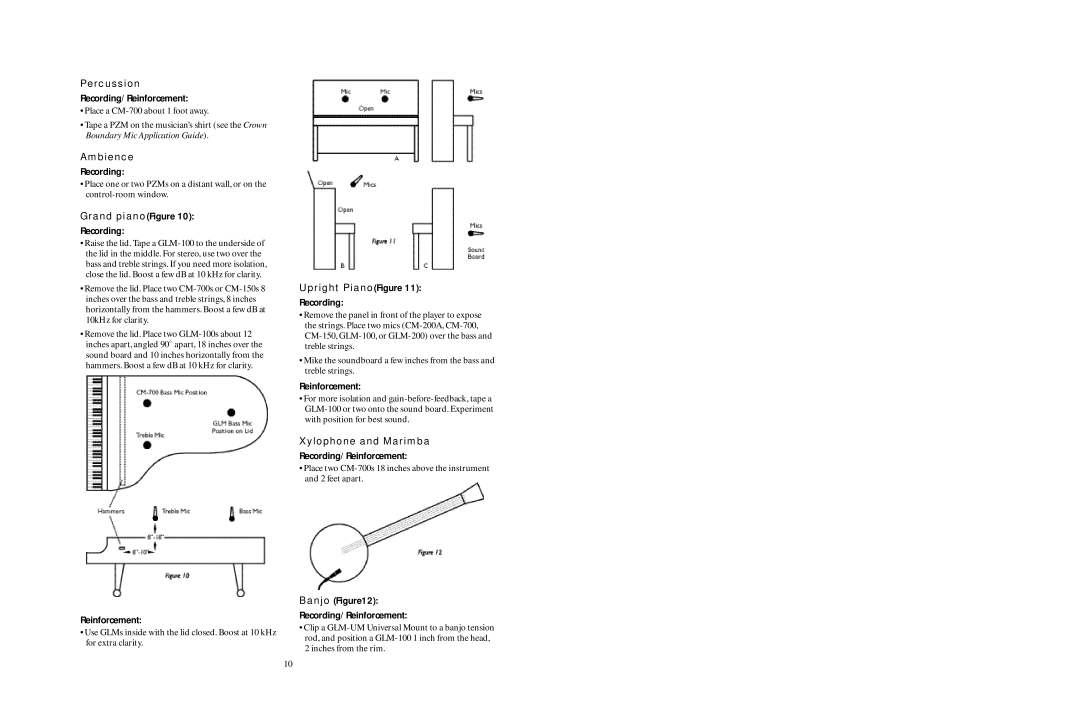 Crown Audio SASS manual Pe cussi 