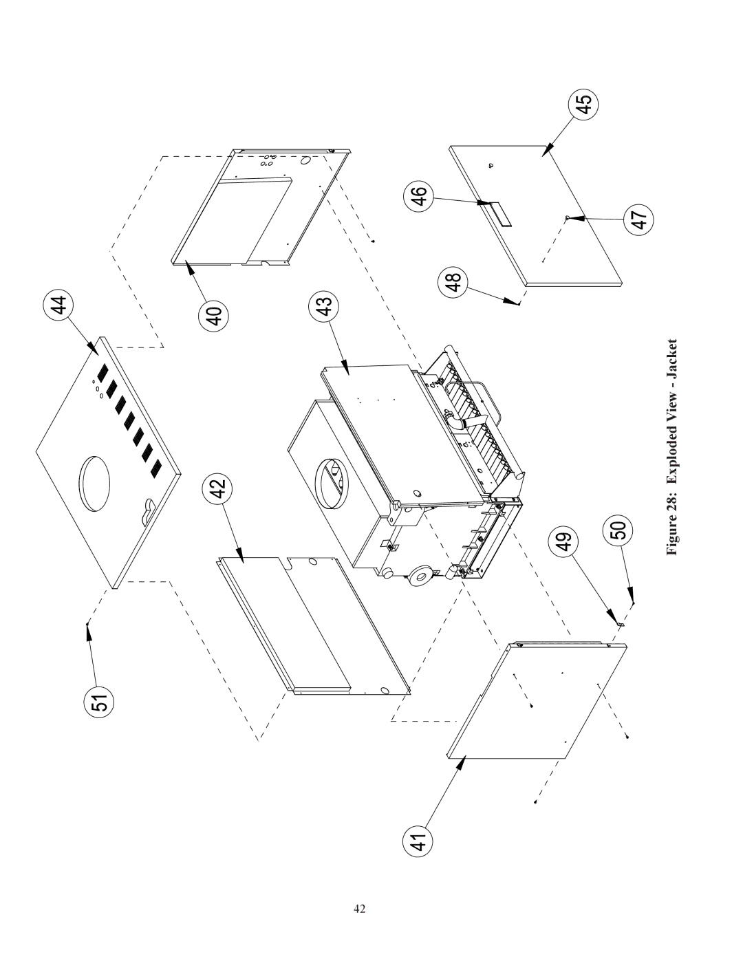 Crown Boiler 16-325 500506 manual Exploded View Jacket 