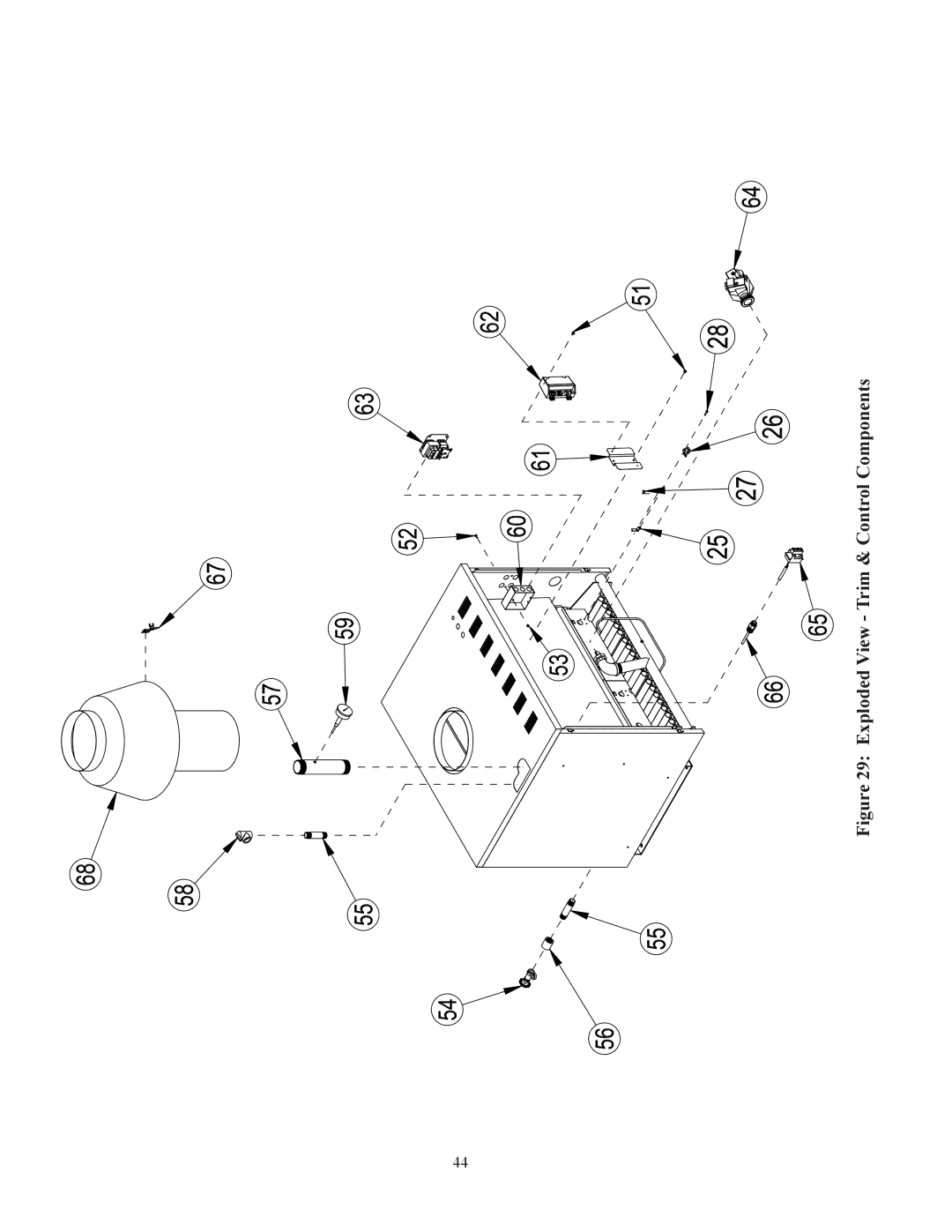 Crown Boiler 16-325 500506 manual Exploded View Trim & Control Components 