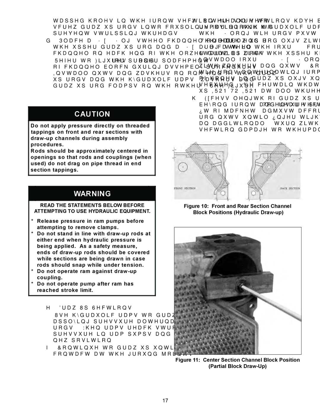 Crown Boiler 24-03, 24-11, 24-10, 24-08, 24-12, 24-06, 24-05, 24-09 Center Section Channel Block Position Partial Block Draw-Up 