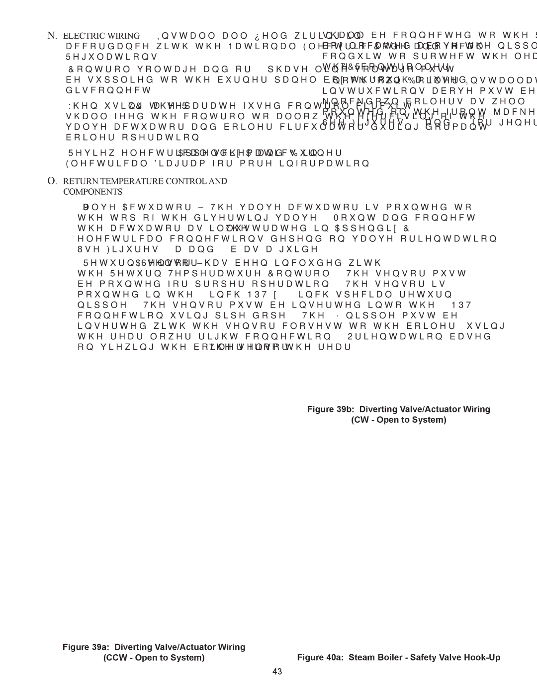 Crown Boiler 24-12, 24-11, 24-10, 24-08, 24-06, 24-05, 24-09 Return Temperature Control and Components, CCW Open to System 