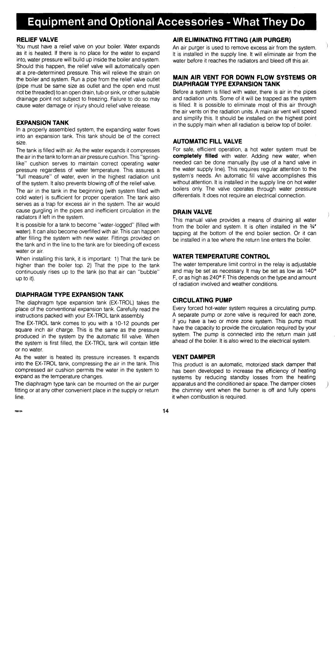 Crown Boiler ABF-SPD, ABF-EID manual 