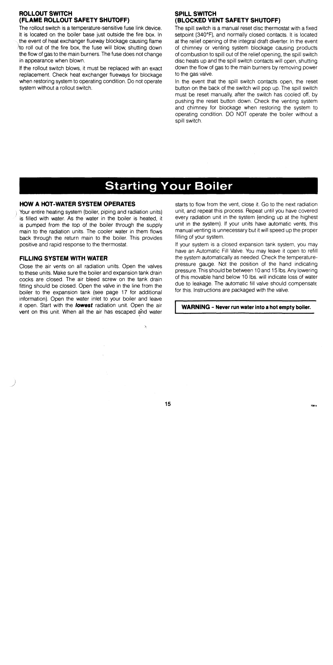 Crown Boiler ABF-EID, ABF-SPD manual 