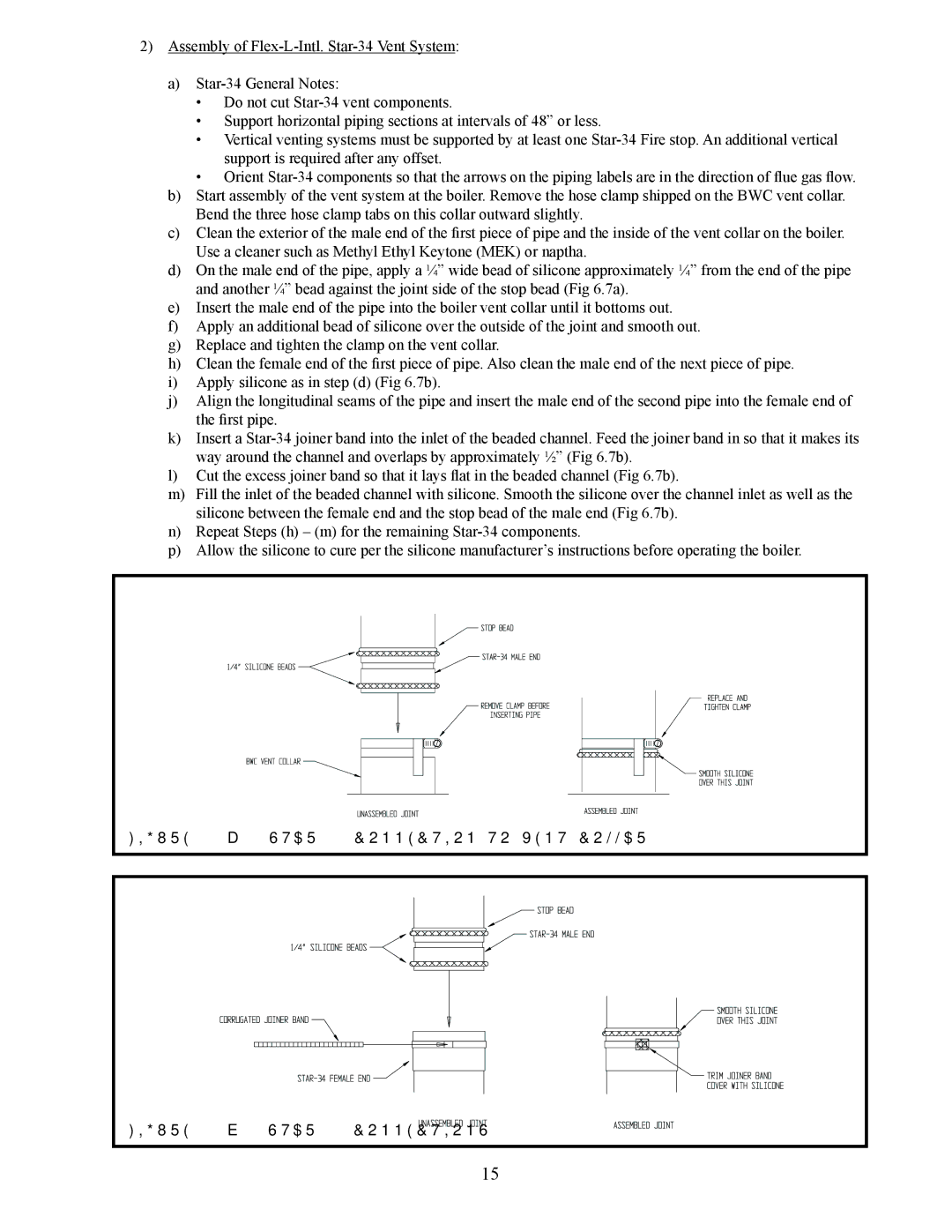 Crown Boiler BWC Series installation instructions 7a STAR-34 Connection to Vent Collar 