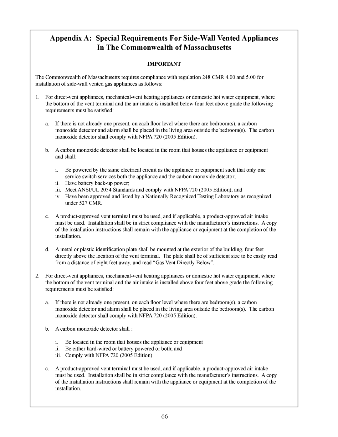 Crown Boiler BWC Series installation instructions 