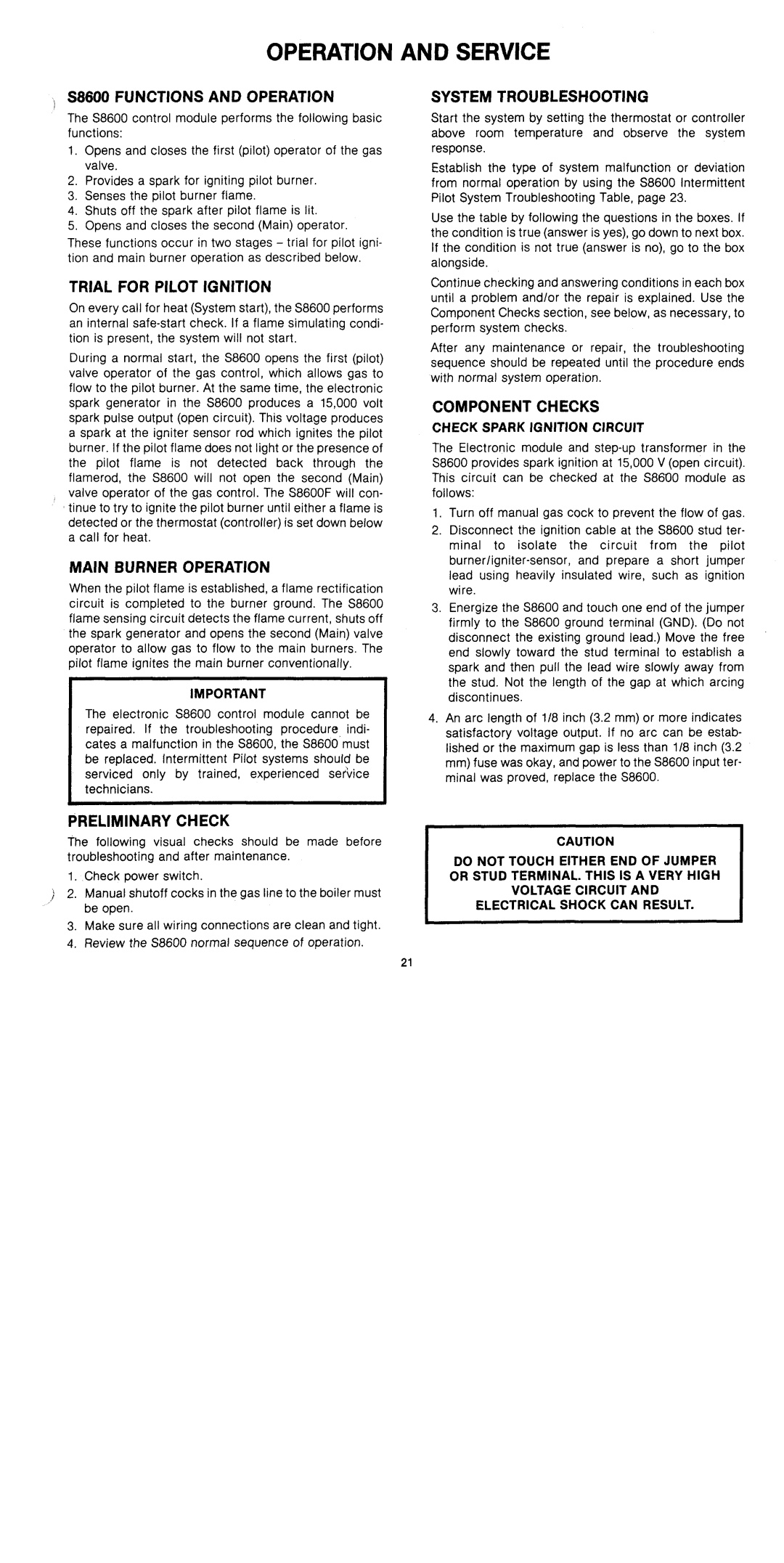 Crown Boiler C247 manual 