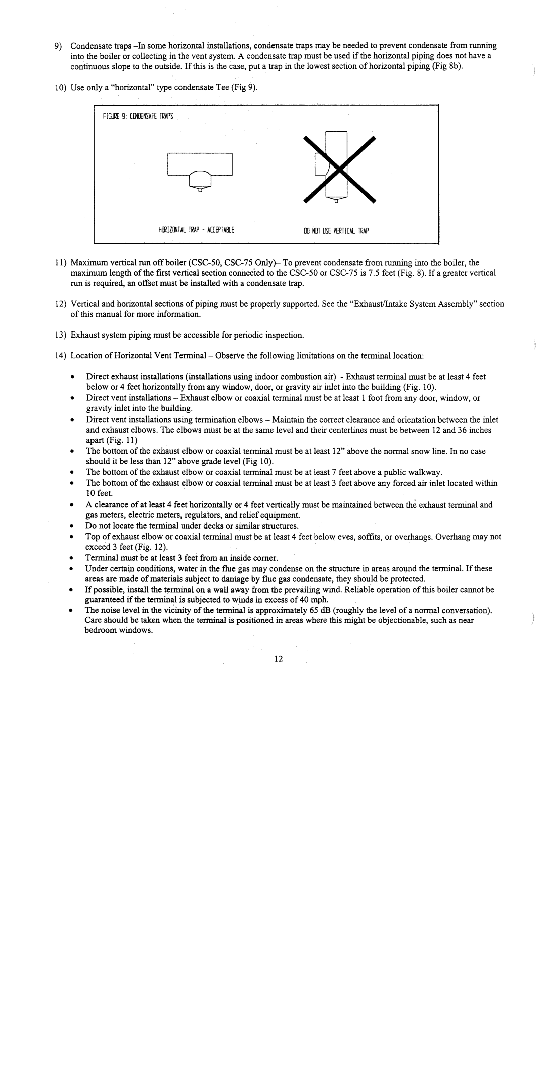 Crown Boiler CSC Series manual 