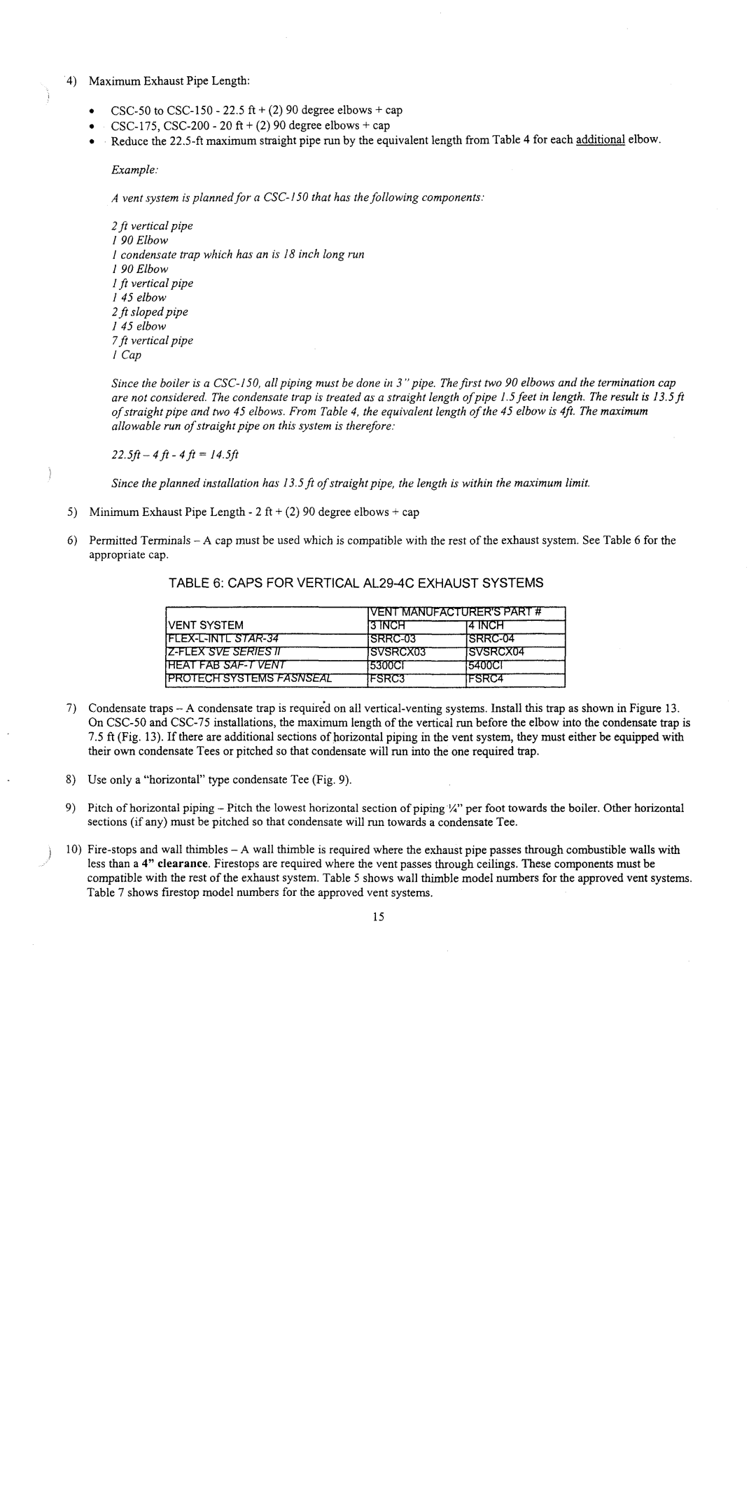 Crown Boiler CSC Series manual 