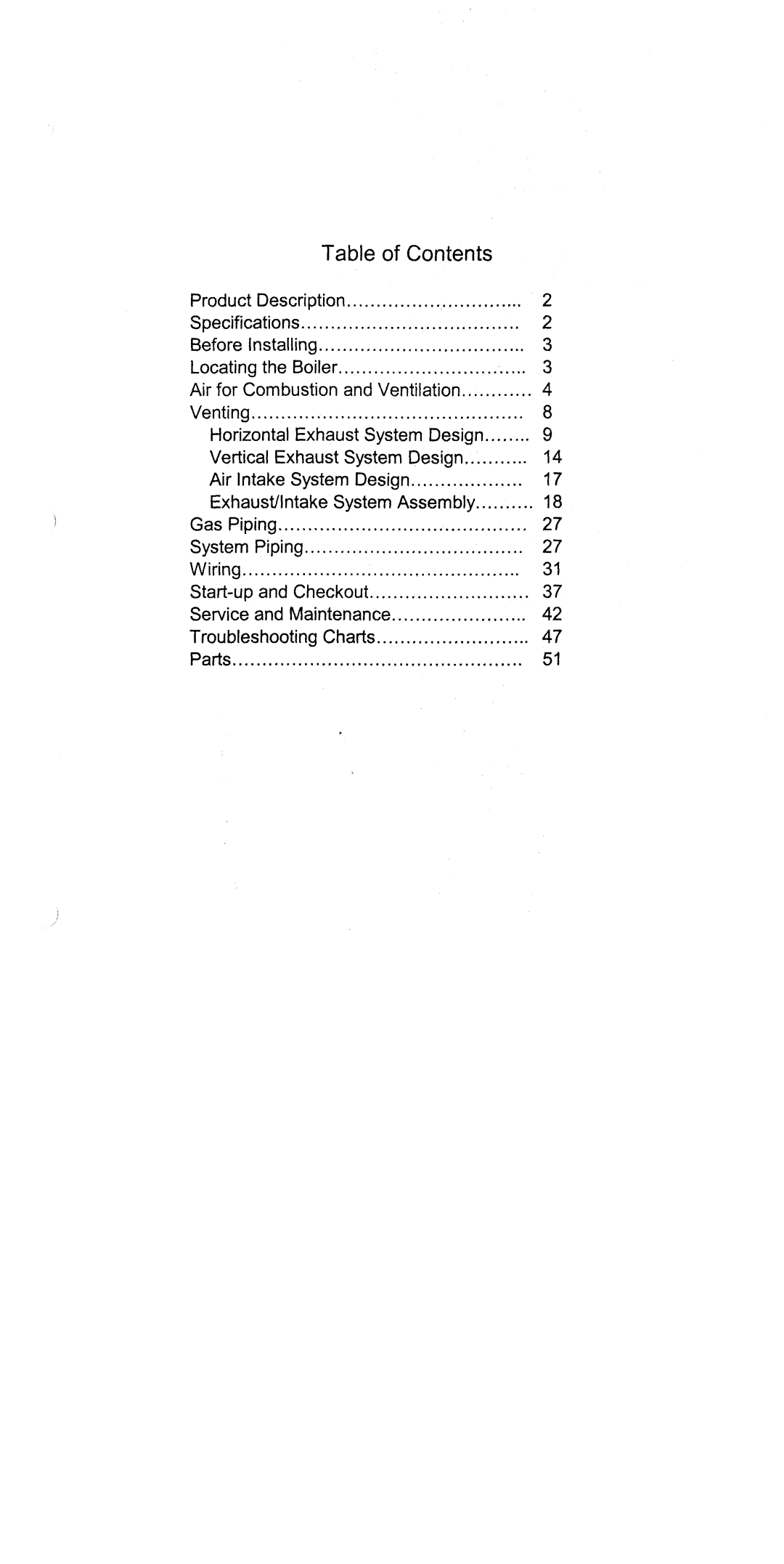 Crown Boiler CSC Series manual 