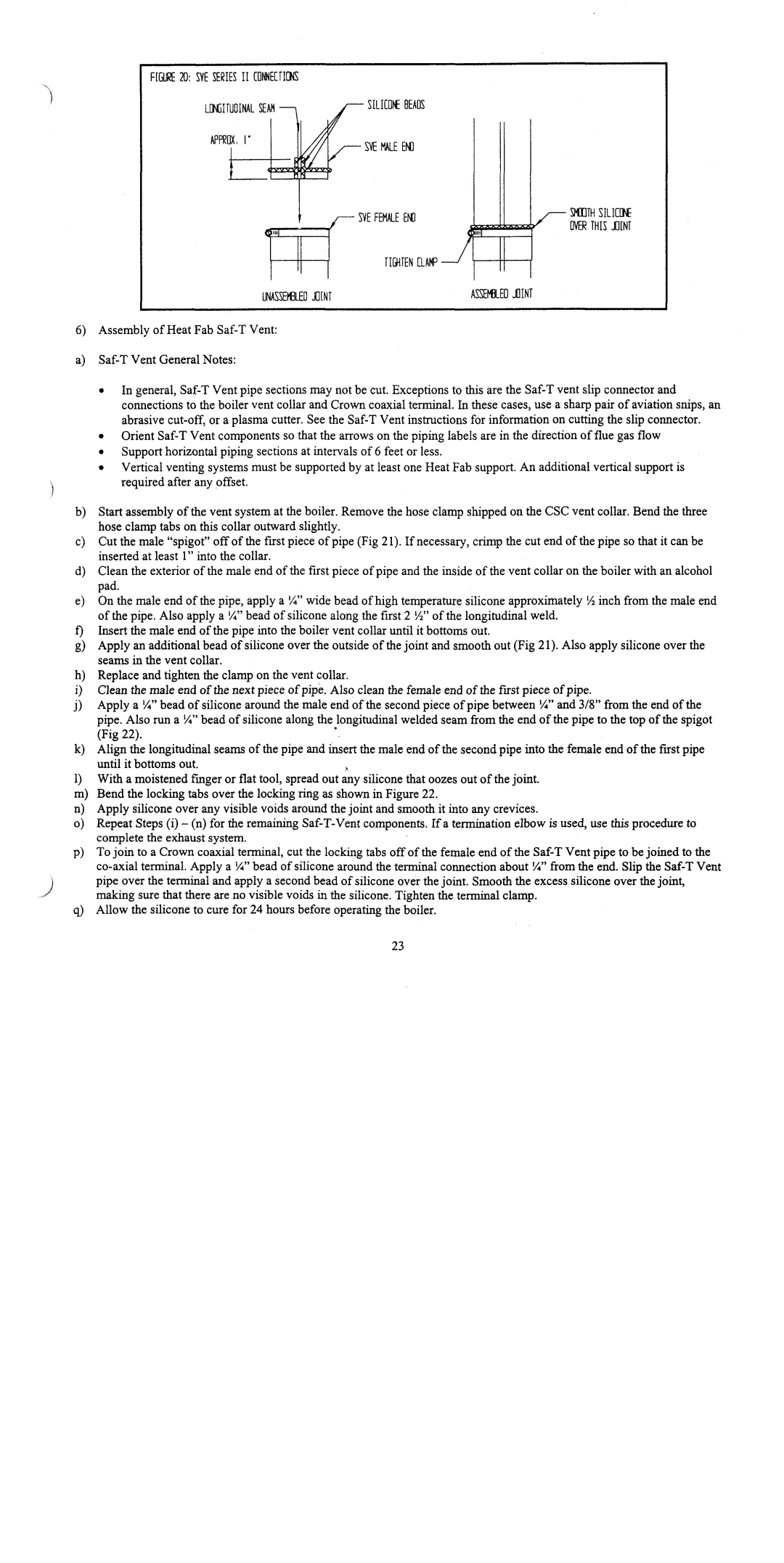 Crown Boiler CSC Series manual 