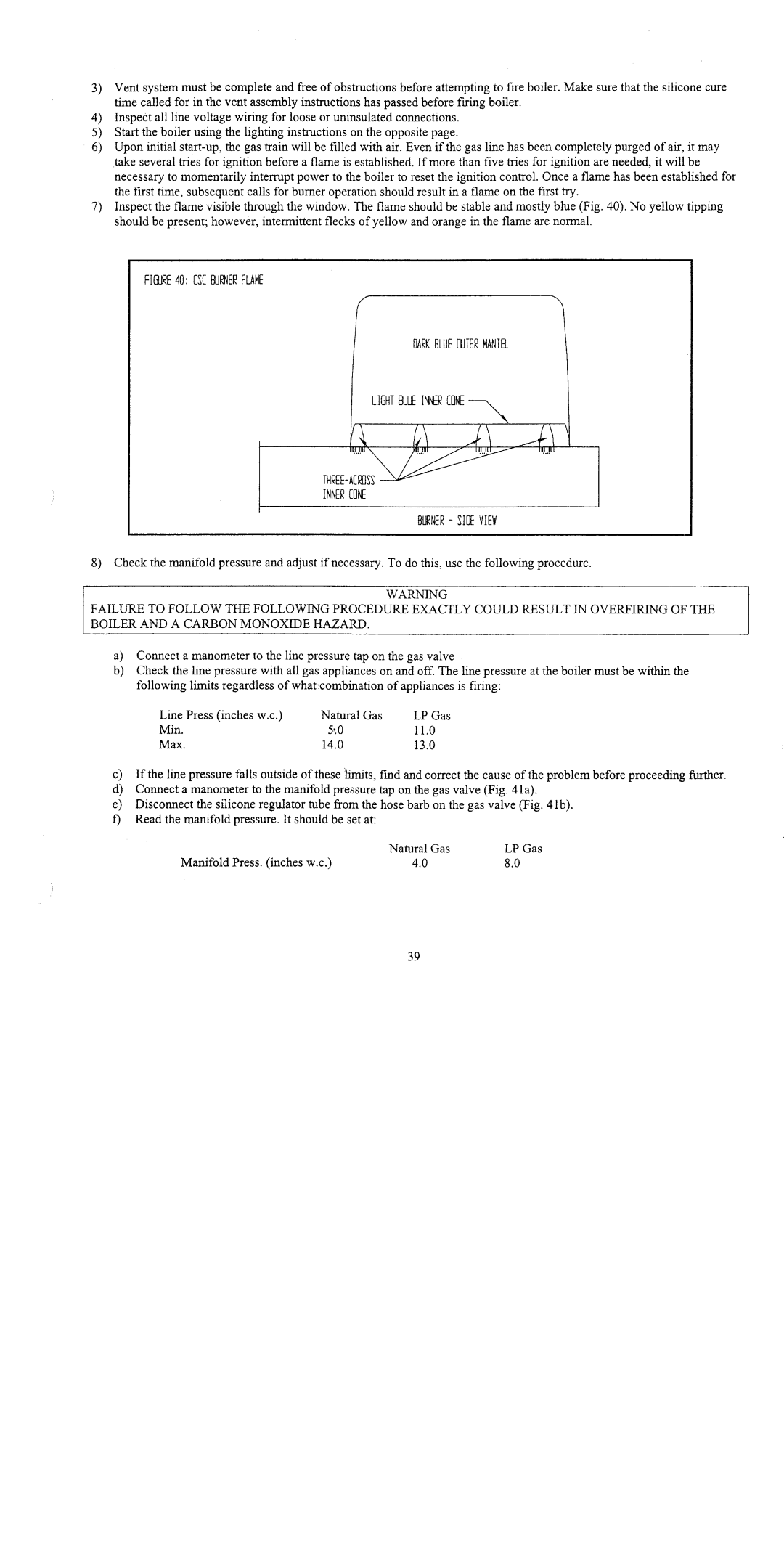 Crown Boiler CSC Series manual 